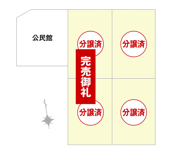 One's Town東野2プラス 全体区画図